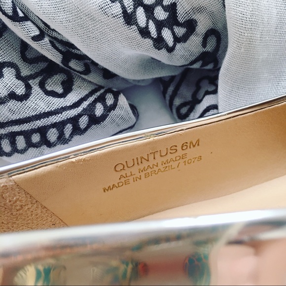 Steve Madden Silver Mirrored Loafer Flats {size 6} - Picture 2 of 6